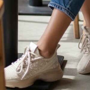 Steve Madden Sparkling Beige Sneakers